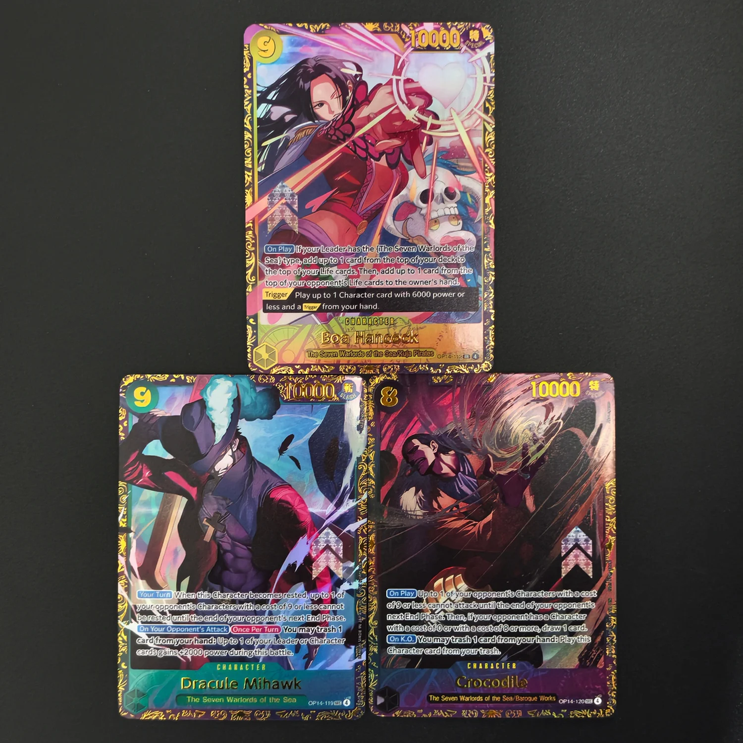 2026 DIY Texture One Piece Cards Boa Hancock Dracule Mihawk Crocodile OP14 Alt Art Set EN Promo Gem Anime Collectible Game Cards
2026 DIY Texture One Piece Cards Boa Hancock Dracule Mihawk Crocodile OP14 Alt Art Set EN Promo Gem Anime Collectible Game Cards