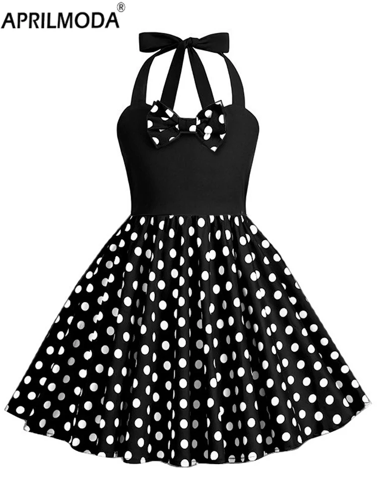 2025 Kids Girls Vintage Patchwork Halter Dress Polka Dots Print Daily Birthday Party 1950s Swing Dress Summer Princess Dresses
2025 Kids Girls Vintage Patchwork Halter Dress Polka Dots Print Daily Birthday Party 1950s Swing Dress Summer Princess Dresses