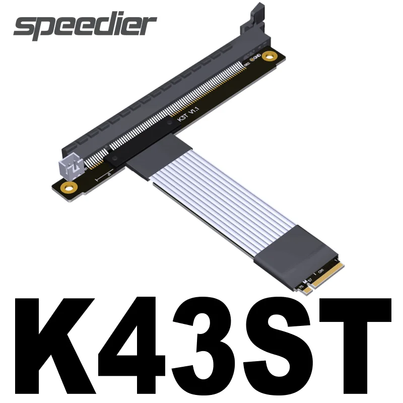 ADT Новый K43 Gen4.0 M.2 NGFF NVMe STX материнская плата графика A/N GPU удлинитель PCI-E 4,0x16 M.2 ключ M поворотный угловой 16x переходник
ADT Новый K43 Gen4.0 M.2 NGFF NVMe STX материнская плата графика A/N GPU удлинитель PCI-E 4,0x16 M.2 ключ M поворотный угловой 16x переходник