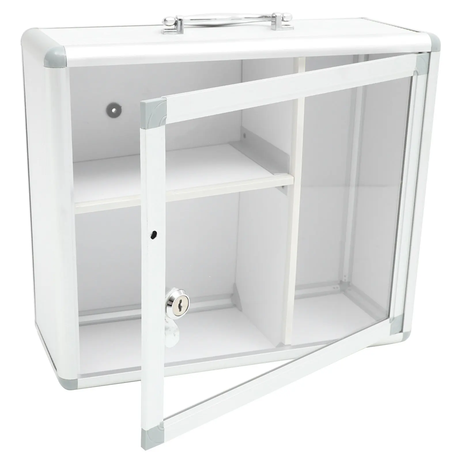 Wall Hanging Medicine Box Aluminum Alloy Lockable Storage Case Portable First Aid Kit Organizer for Home Office Car Outdoor Use
Wall Hanging Medicine Box Aluminum Alloy Lockable Storage Case Portable First Aid Kit Organizer for Home Office Car Outdoor Use
