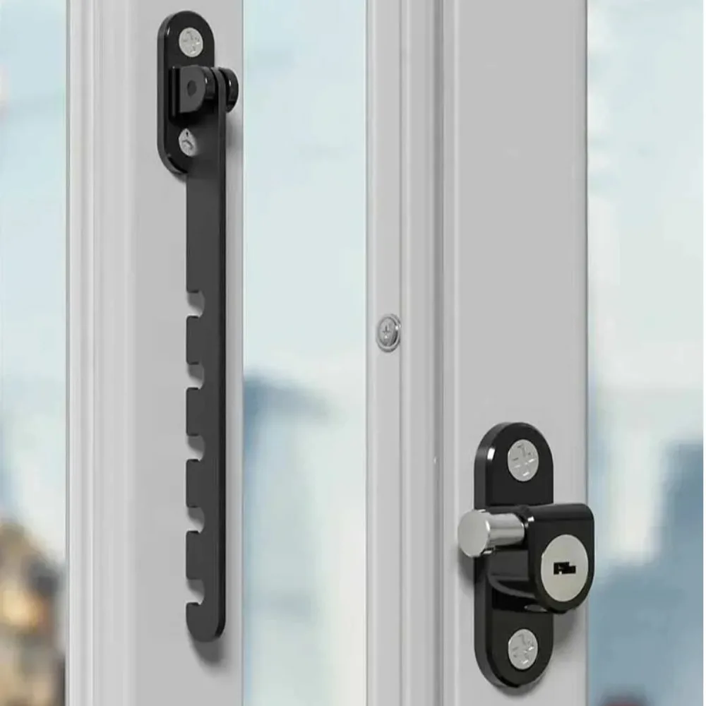 Metal Window Blocking Lock Windproof Adjustable Window Position Stopper Security Protection Multiple Gears
Metal Window Blocking Lock Windproof Adjustable Window Position Stopper Security Protection Multiple Gears