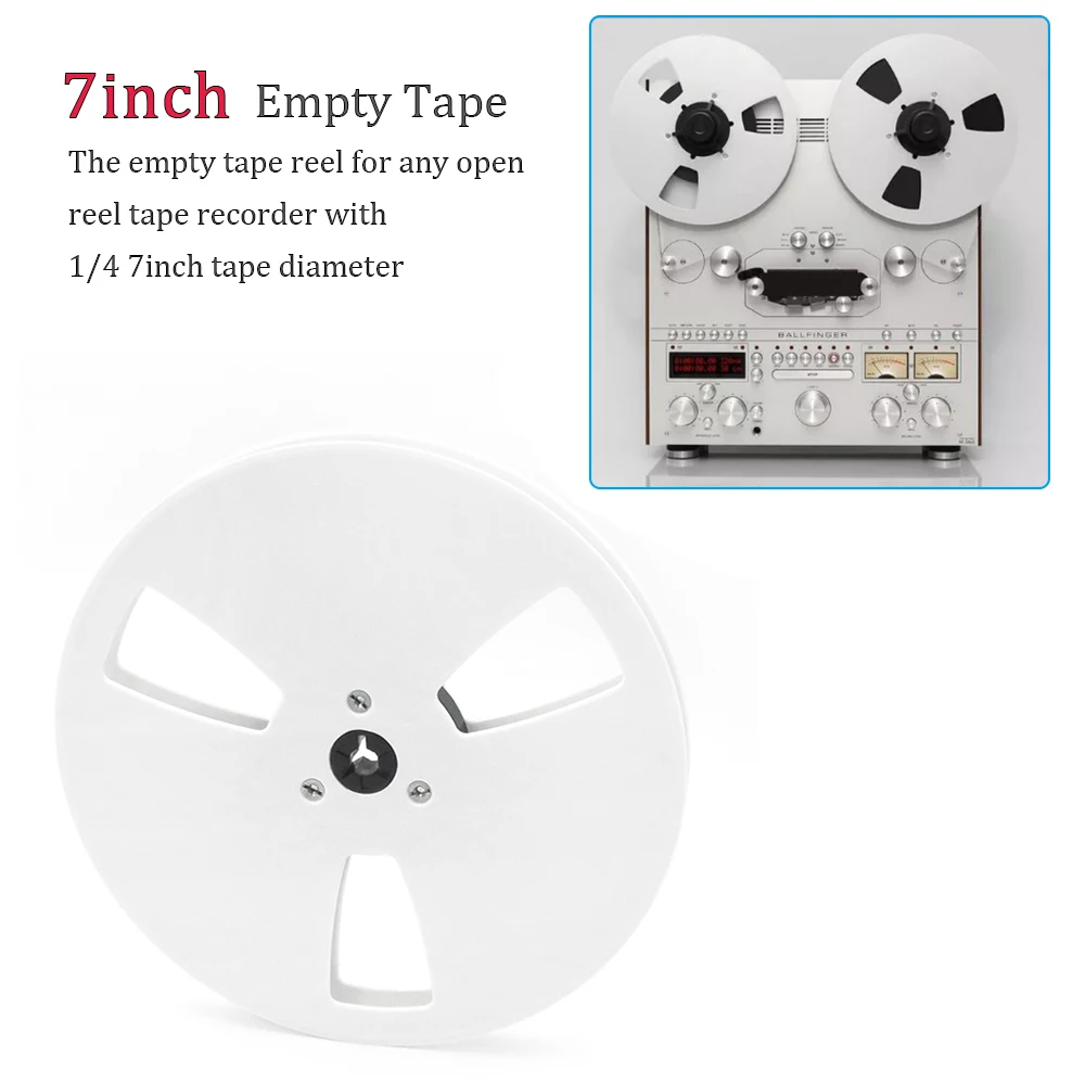 3/6Holes 7inch Empty TapeThe empty tape reel for any open reel tape recorder with 1/4 7inch tape diameter
3/6Holes 7inch Empty TapeThe empty tape reel for any open reel tape recorder with 1/4 7inch tape diameter