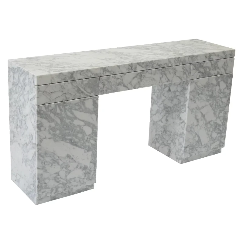 Contemporary simple gray marble coffee table set, modern luxury living room side table
Contemporary simple gray marble coffee table set, modern luxury living room side table