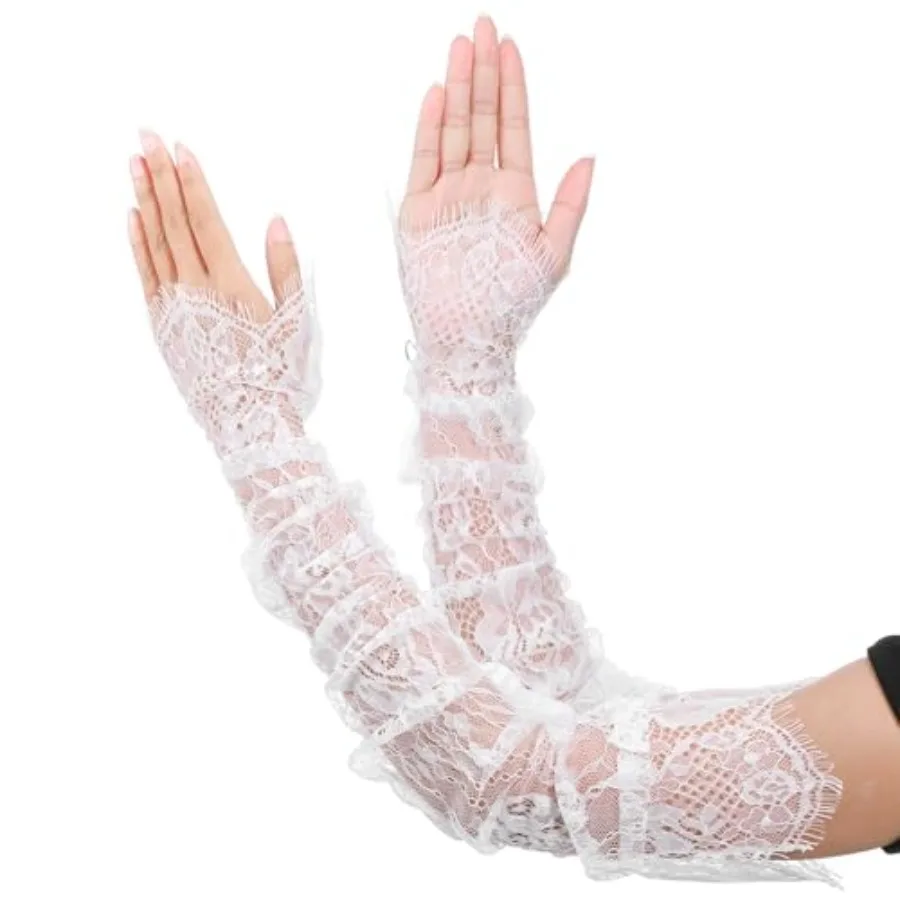 Long Sheer Lace Arm Sleeves For Wedding And Evening Party - Detachable Sleeves For Wedding Dresses - Fingerless Gloves For Brid
Long Sheer Lace Arm Sleeves For Wedding And Evening Party - Detachable Sleeves For Wedding Dresses - Fingerless Gloves For Brid