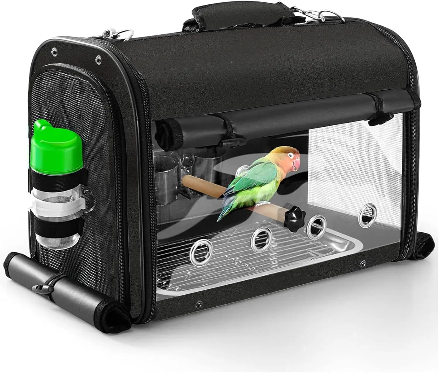 Легкая портативная дорожная клетка для птиц с подставкой, прозрачный дышащий рюкзак для попугаев и домашних птиц
Легкая портативная дорожная клетка для птиц с подставкой, прозрачный дышащий рюкзак для попугаев и домашних птиц