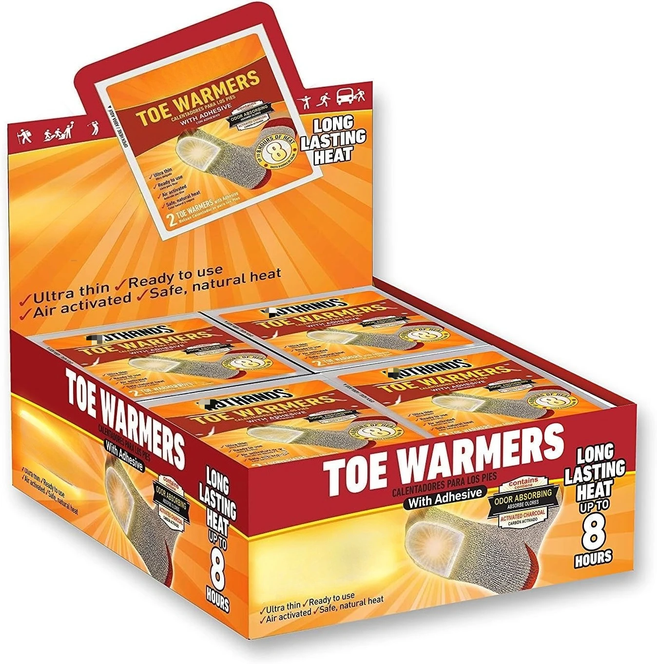 80 Pair Toe Warmers Value Pack, Disposable Self Heating Adhesive Foot Warmers for Winter Camping Hiking Outdoor Cold Weather
80 Pair Toe Warmers Value Pack, Disposable Self Heating Adhesive Foot Warmers for Winter Camping Hiking Outdoor Cold Weather