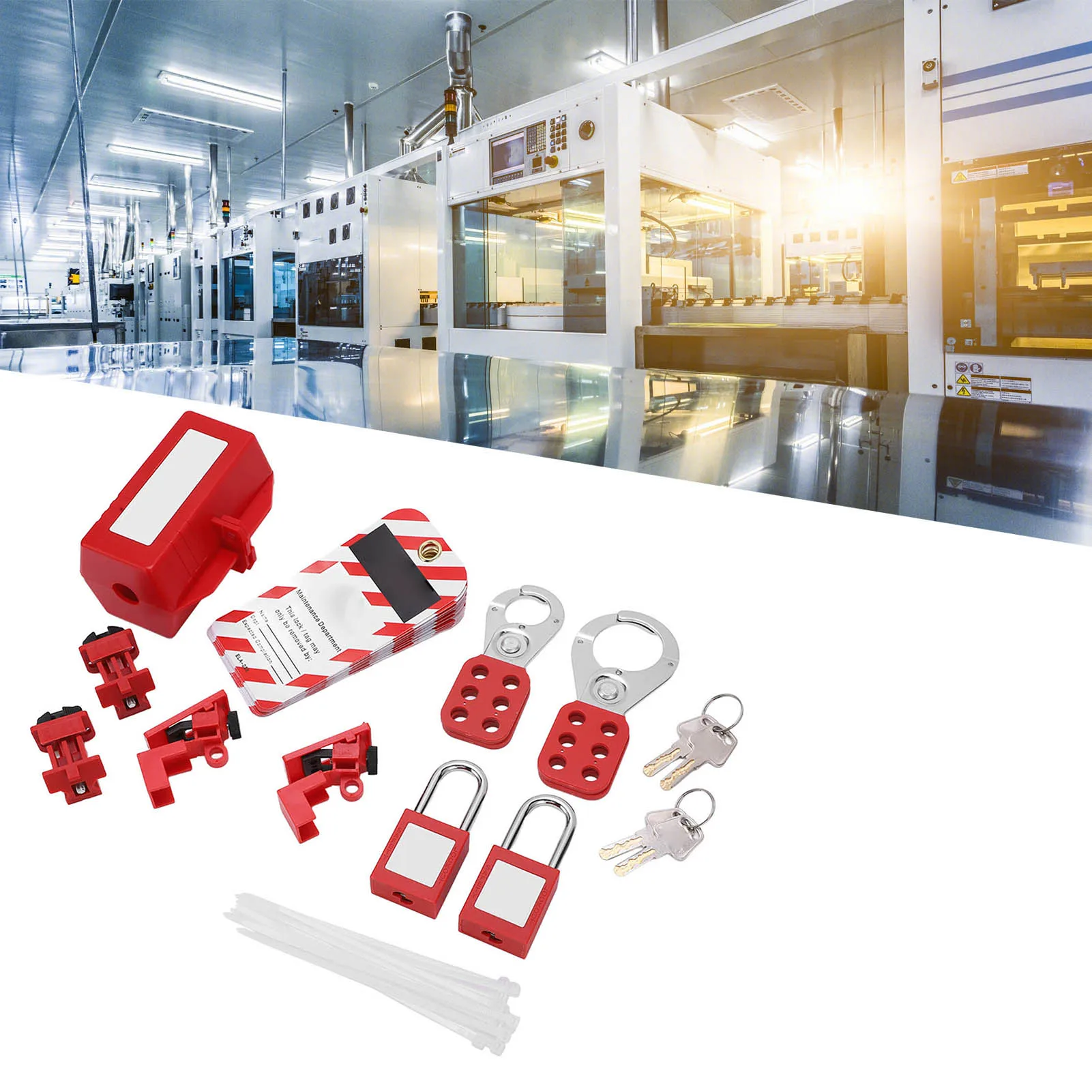 Circuit Breaker Lockouts Electrical Lockout Tagout Kit Stainless Steel Hasp Brass Cylinder High Security for Industrial
Circuit Breaker Lockouts Electrical Lockout Tagout Kit Stainless Steel Hasp Brass Cylinder High Security for Industrial