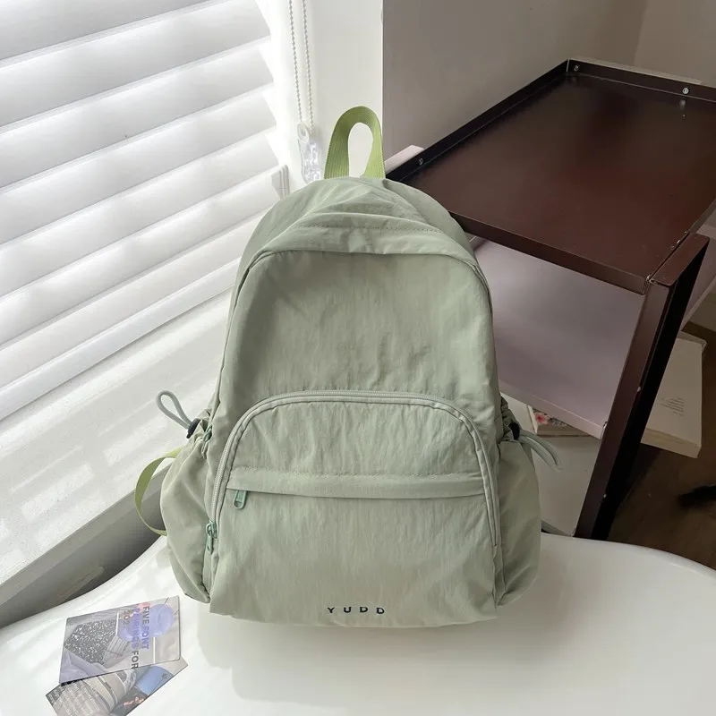 Large Capacity Nylon Simple Backpacks Zipper Solid Fresh Casual Versatile Schoolbags for Women 2024 High Quality Classic on Sale
Large Capacity Nylon Simple Backpacks Zipper Solid Fresh Casual Versatile Schoolbags for Women 2024 High Quality Classic on Sale