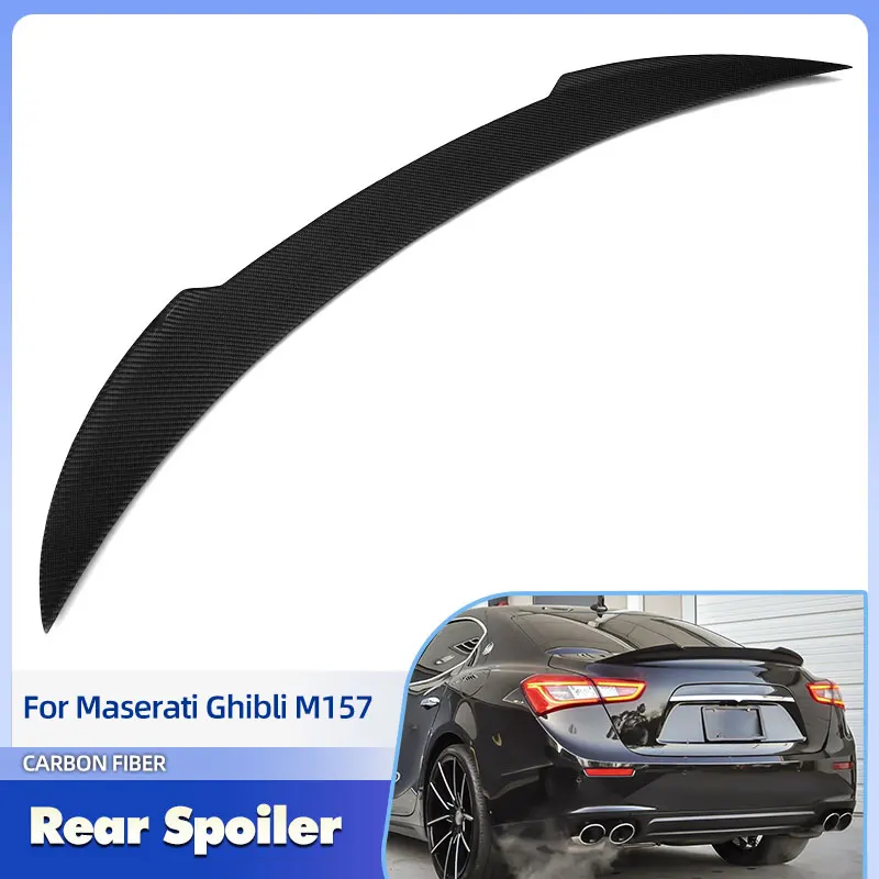 Car Trunk Spoiler Wings Full Carbon Fiber for Maserati Ghibli M157 Sedan 2014-2024 Duckbill Rear Spoiler Boot Wing Lip Body Kit
Car Trunk Spoiler Wings Full Carbon Fiber for Maserati Ghibli M157 Sedan 2014-2024 Duckbill Rear Spoiler Boot Wing Lip Body Kit