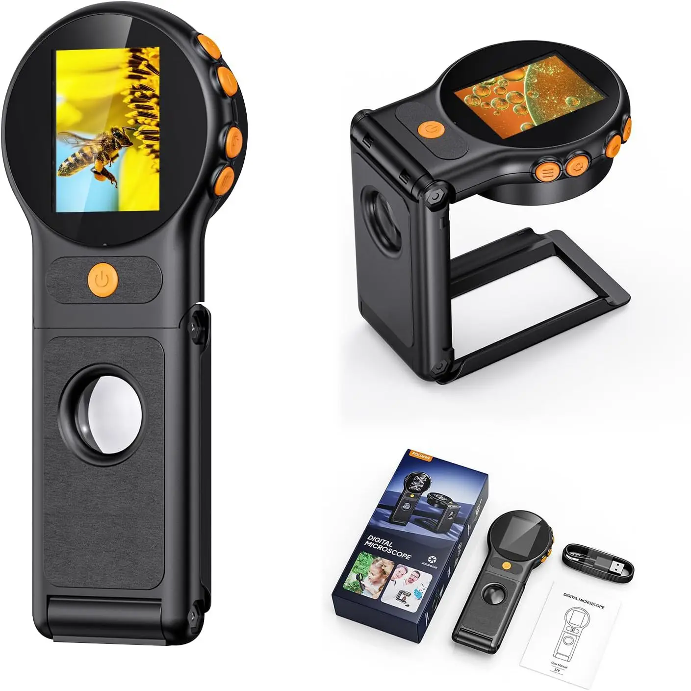 2MP Portable Handheld Digital Microscope 500X Auto Focus Magnifier for PCB Coin Jewelry Inspection HD Video Photo Wholesale
2MP Portable Handheld Digital Microscope 500X Auto Focus Magnifier for PCB Coin Jewelry Inspection HD Video Photo Wholesale