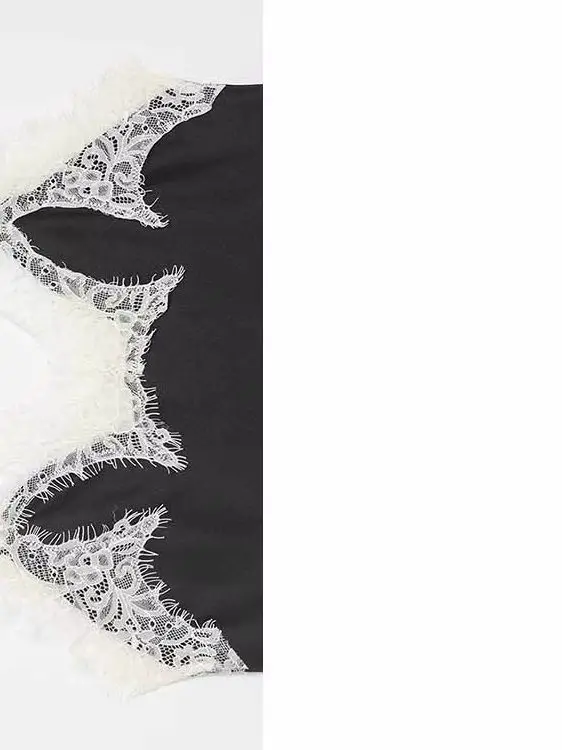 HH Summer Woman Fashion Sexy Sleeveless Backless Lace Decoration Silk Satin Texture Camisole Top Female Party Style Halter Top
HH Summer Woman Fashion Sexy Sleeveless Backless Lace Decoration Silk Satin Texture Camisole Top Female Party Style Halter Top