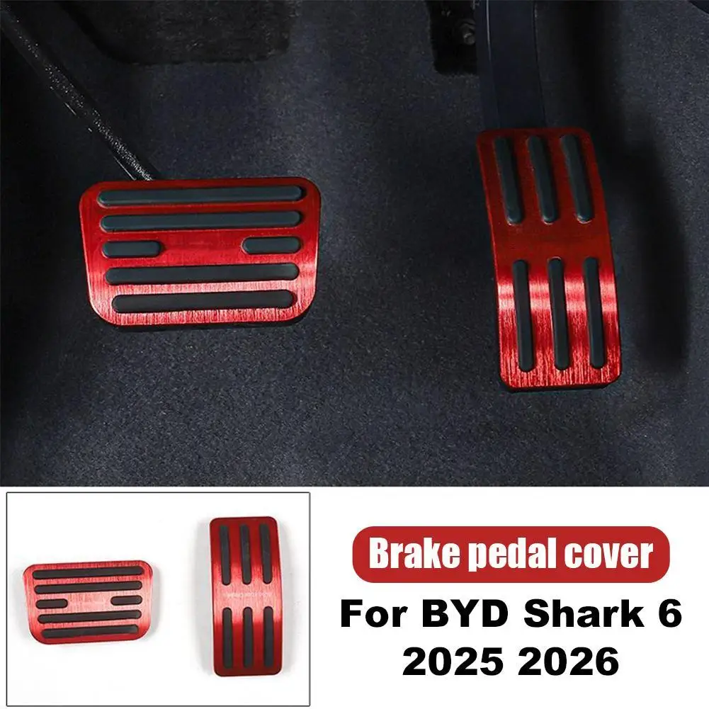 Для Byd Shark 6 2025 2026, подставка для ног из алюминиевого сплава, топливный тормоз, Нескользящие накладки на педали газа, автомобильные аксессуары
Для Byd Shark 6 2025 2026, подставка для ног из алюминиевого сплава, топливный тормоз, Нескользящие накладки на педали газа, автомобильные аксессуары