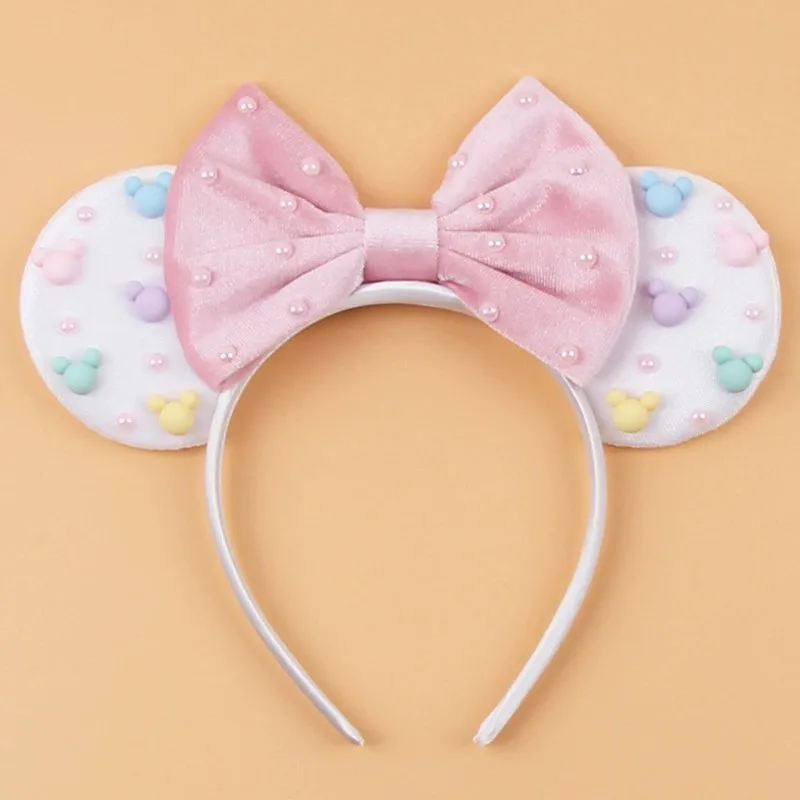 5pcs/lot Unisex Pearls Velvet Mouse Ears Headband Fashionable Hairband for Daily Use Kids and Women Birthday Parties Accessories
5pcs/lot Unisex Pearls Velvet Mouse Ears Headband Fashionable Hairband for Daily Use Kids and Women Birthday Parties Accessories