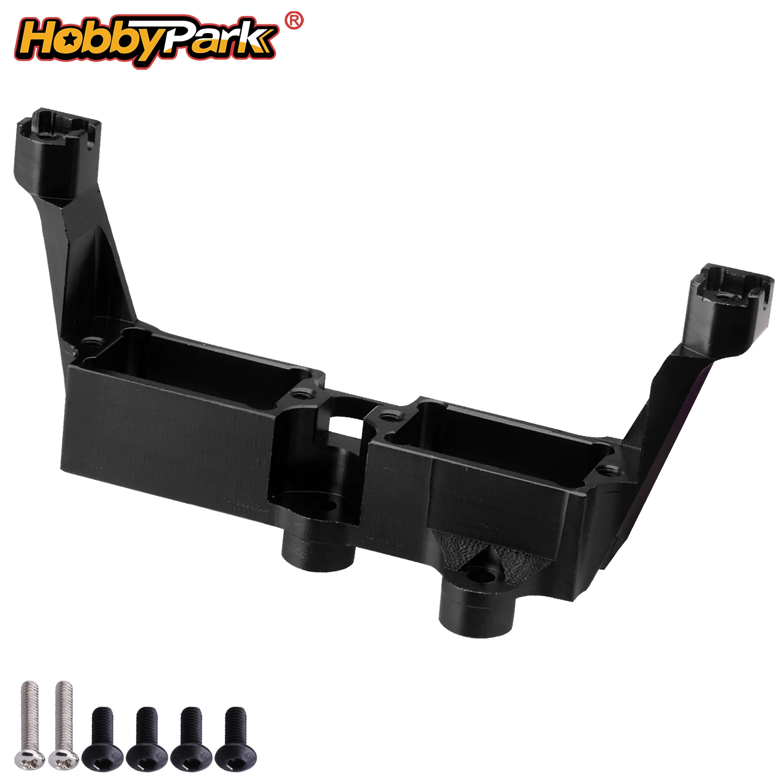 HobbyPark Diff/Transmission Locking Servo Mount for Traxxas TRX-4 Upgrades (Black)
HobbyPark Diff/Transmission Locking Servo Mount for Traxxas TRX-4 Upgrades (Black)