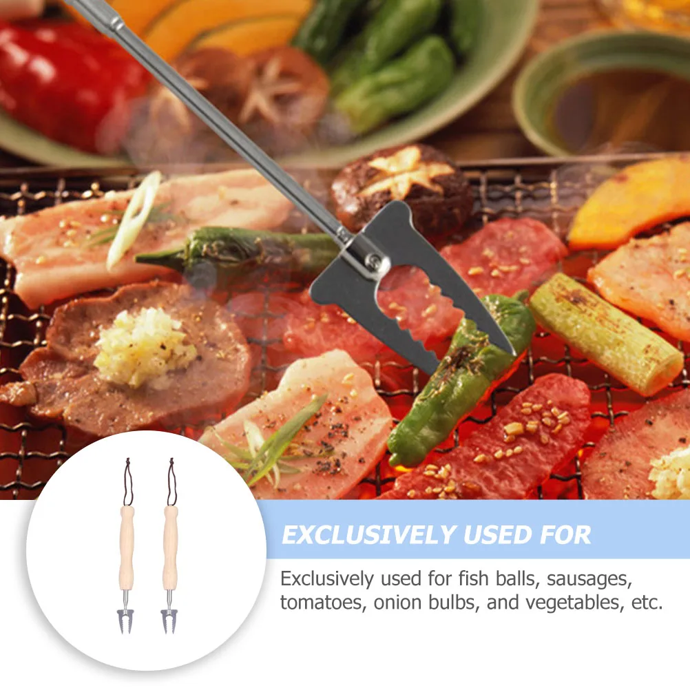 2Pcs Telescopic Fork Stainless Steel Camping Meat Camping Meat Fork BBQ Skewer Tool Outdoor Supply
2Pcs Telescopic Fork Stainless Steel Camping Meat Camping Meat Fork BBQ Skewer Tool Outdoor Supply