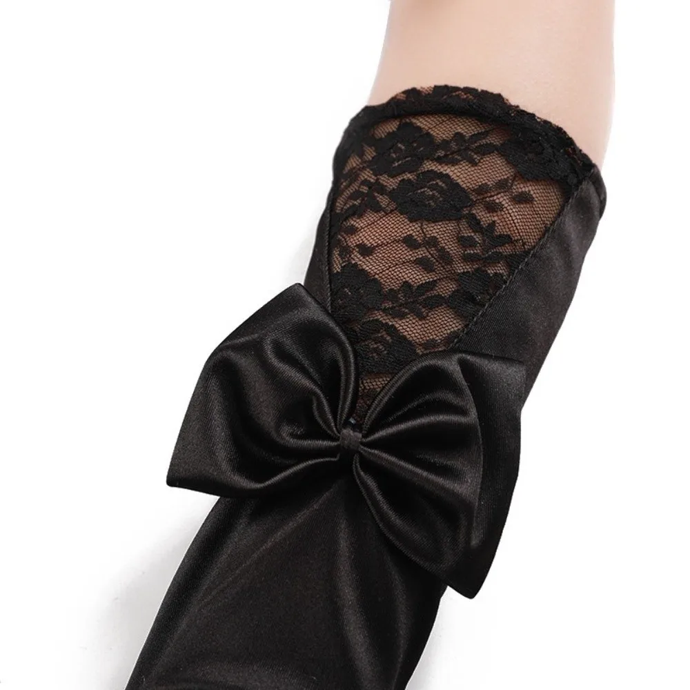 New Bowknot Satin Bride Gloves Lace Trim Long Sleeves Wedding Dress Gloves Etiquette Gloves Wedding Dress Accessories
New Bowknot Satin Bride Gloves Lace Trim Long Sleeves Wedding Dress Gloves Etiquette Gloves Wedding Dress Accessories