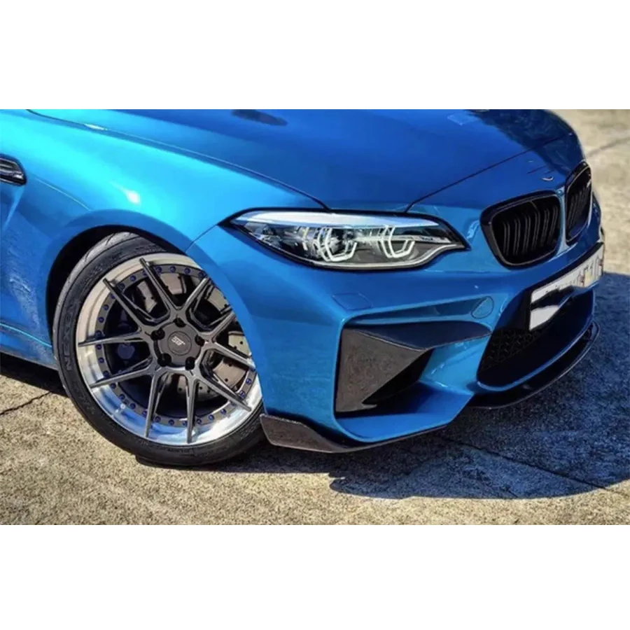 Для BMW M2 F87: угловые накладки из карбона на передний бампер, накладки на уголки противотуманных фар, аксессуары для кузова, обвес.
Для BMW M2 F87: угловые накладки из карбона на передний бампер, накладки на уголки противотуманных фар, аксессуары для кузова, обвес.