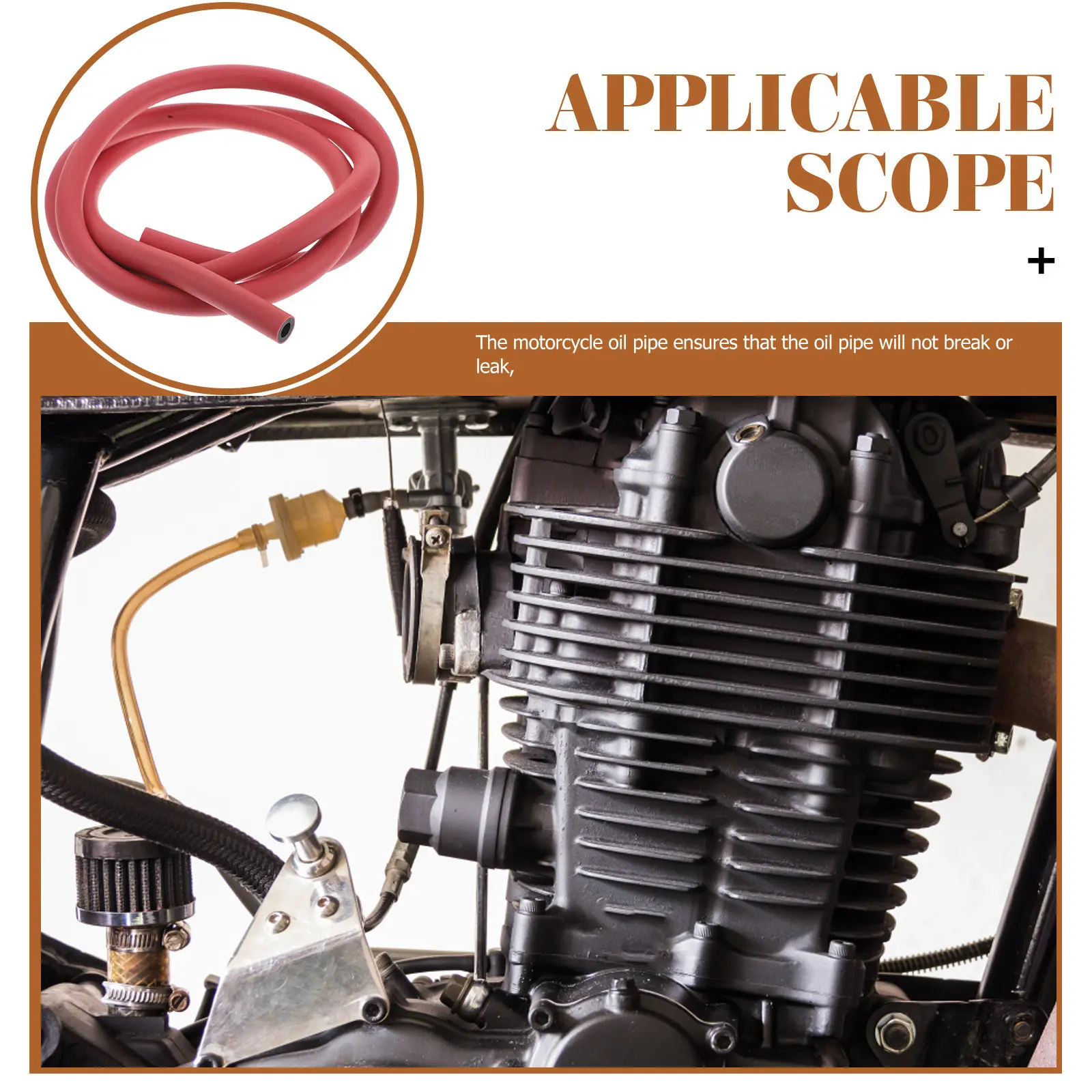 Motorcycle Oil Pipe 1 Meter Red High Temperature Resistant Fuel Line Tubing for Adventure Bike Dirt Bike Brake Oil Pipe Hose
Motorcycle Oil Pipe 1 Meter Red High Temperature Resistant Fuel Line Tubing for Adventure Bike Dirt Bike Brake Oil Pipe Hose