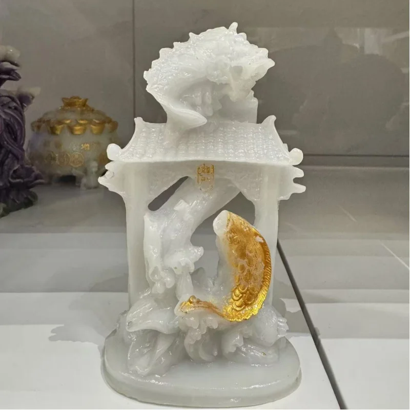 Antique-Style Fish Leaping Over Dragon Gate Resin Ornament Night Light Home Office Entrance Decoration Antique Collectible Craft
Antique-Style Fish Leaping Over Dragon Gate Resin Ornament Night Light Home Office Entrance Decoration Antique Collectible Craft