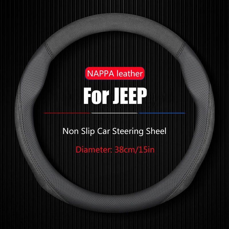 Breathable Car Steering Wheel Cover Booster Cover For Jeep Grand Cherokee Wrangler JK Gladiator Compass Renegade Car Accessories
Breathable Car Steering Wheel Cover Booster Cover For Jeep Grand Cherokee Wrangler JK Gladiator Compass Renegade Car Accessories
