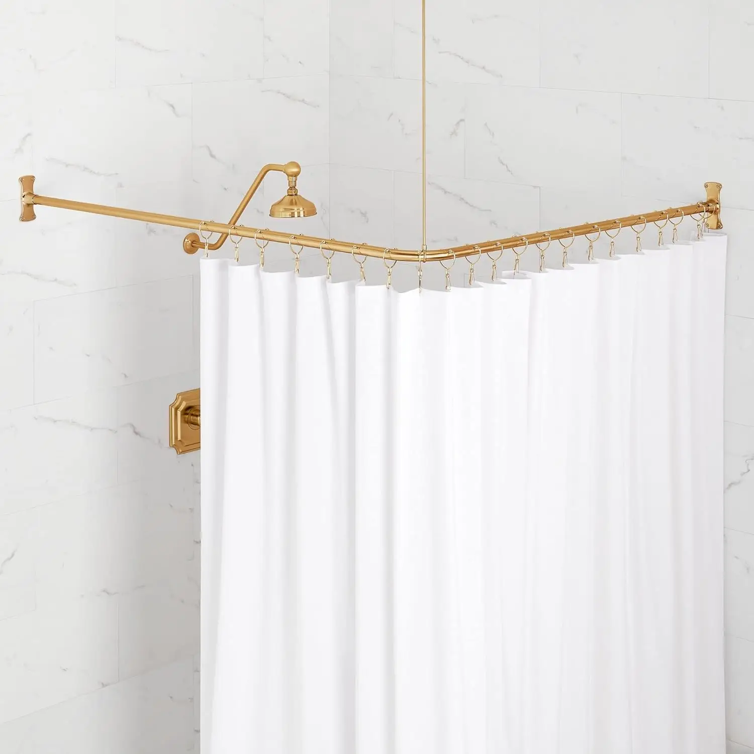 482879 30" x 60" Corner Brass Shower Rod
482879 30" x 60" Corner Brass Shower Rod