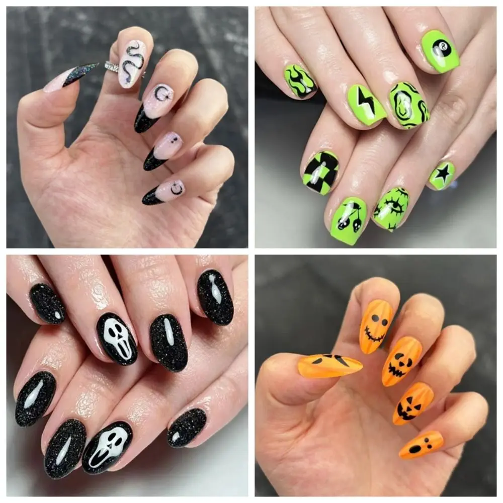 Visual Impact Halloween Fake Nails Various Styles Festive Atmosphere Pumpkin Ghost False Nails Detachable DIY Handmade Wear Nail
Visual Impact Halloween Fake Nails Various Styles Festive Atmosphere Pumpkin Ghost False Nails Detachable DIY Handmade Wear Nail
