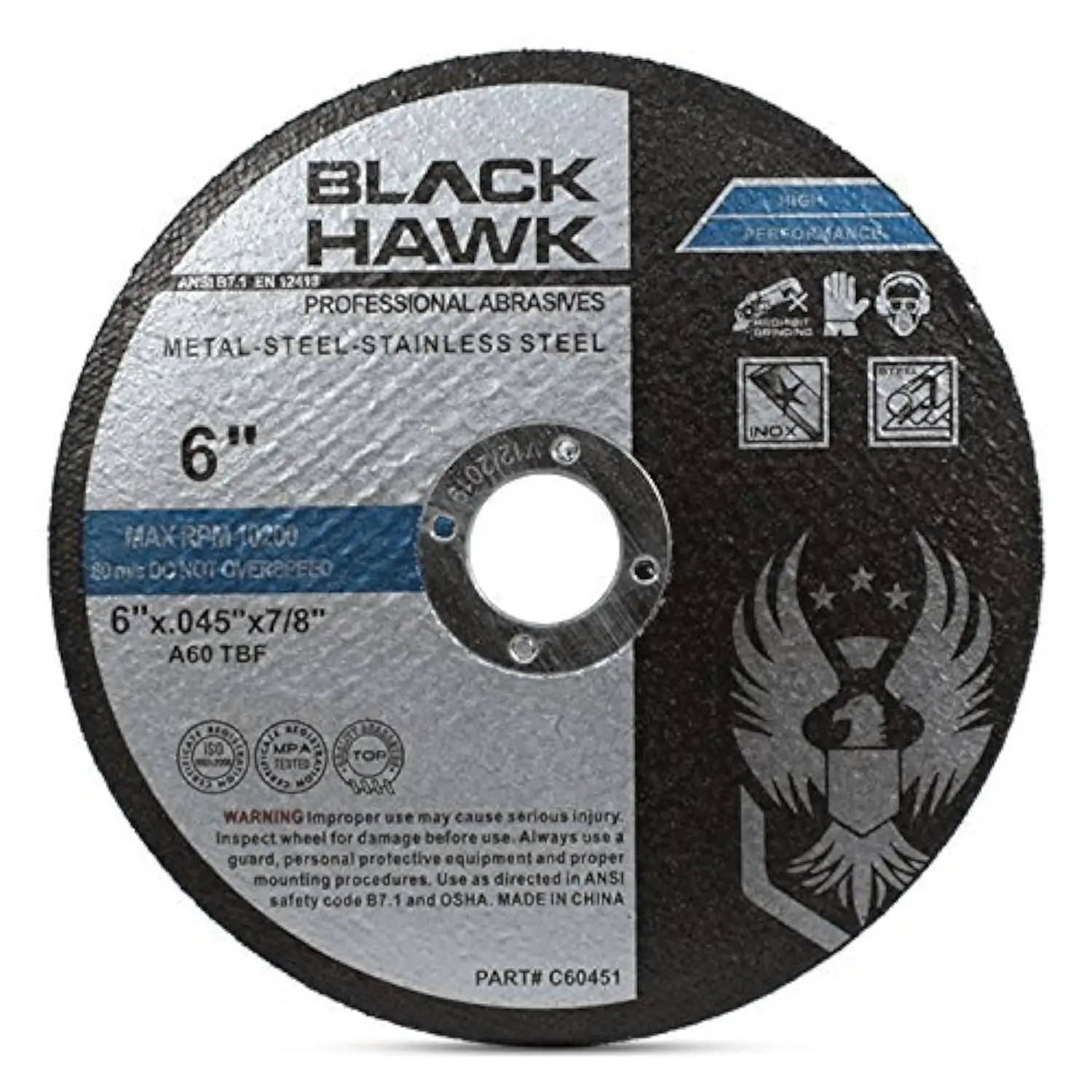 BHA Metal and Stainless Steel Thin Cut Off Wheels for Angle Grinders, 6" x .045" x 7/8" - 25 Pack
BHA Metal and Stainless Steel Thin Cut Off Wheels for Angle Grinders, 6" x .045" x 7/8" - 25 Pack
