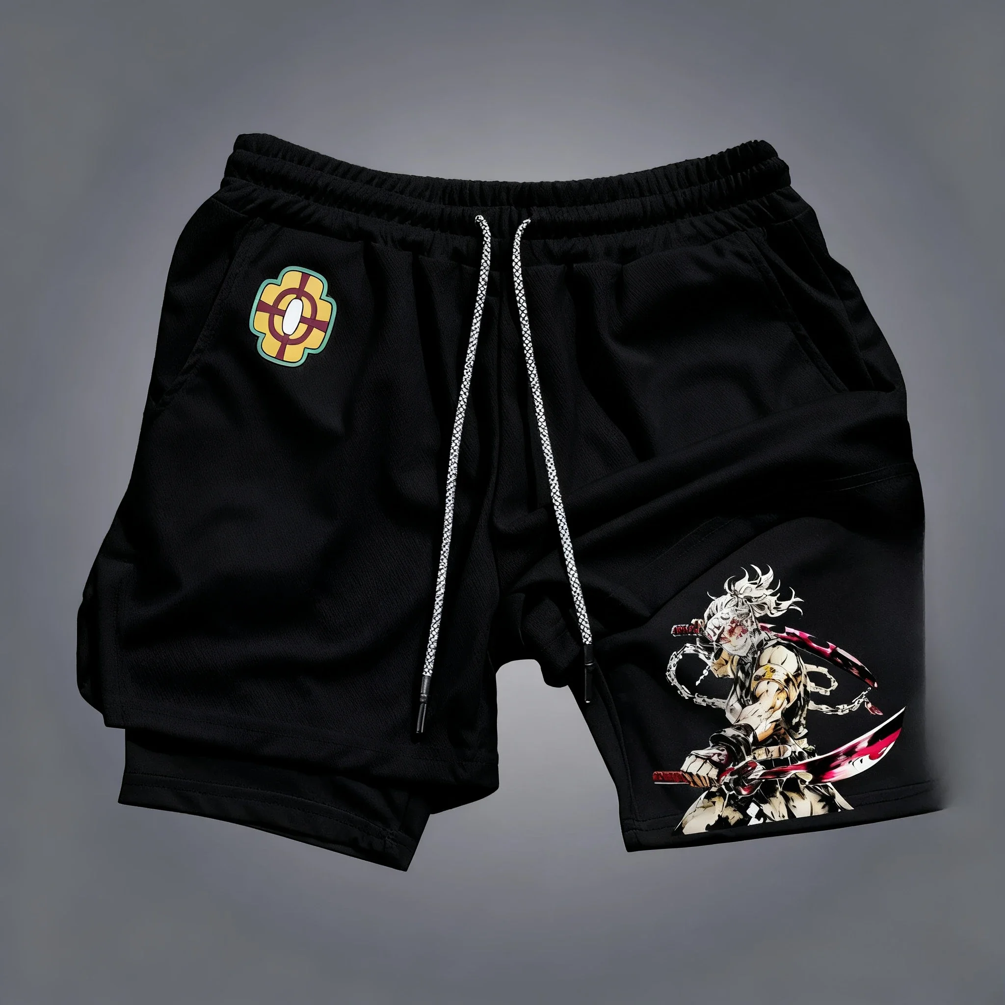 Demon Slayer Unisex Summer Sports Shorts Uzui Tengen Anime Printed Running Speed Dry Breathable 2-in-1 Double-layer Shorts
Demon Slayer Unisex Summer Sports Shorts Uzui Tengen Anime Printed Running Speed Dry Breathable 2-in-1 Double-layer Shorts