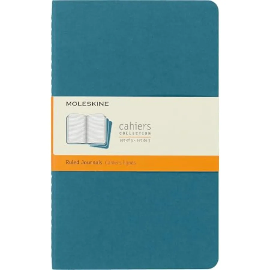 Cahier Journal, Soft Cover, Large 5" x 8.25" Ruled/Lined, Black, 80 Pages (Set of 3)
Cahier Journal, Soft Cover, Large 5" x 8.25" Ruled/Lined, Black, 80 Pages (Set of 3)