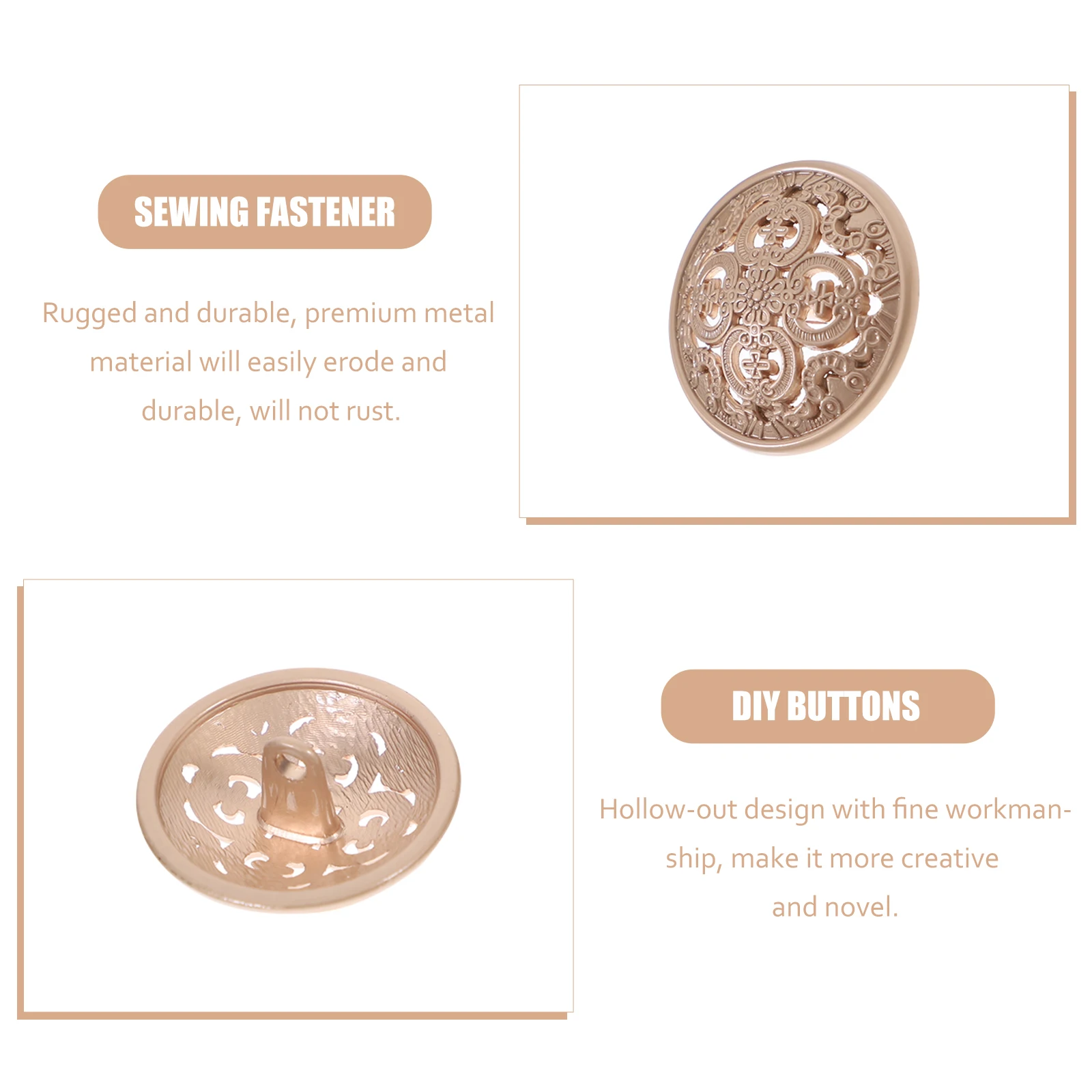 Metal Buttons for Clothes Hollow Out Sewing Silver Decorative Replace Fashion Durable High Quality Wide Range Uses Jackets Hats 
Metal Buttons for Clothes Hollow Out Sewing Silver Decorative Replace Fashion Durable High Quality Wide Range Uses Jackets Hats