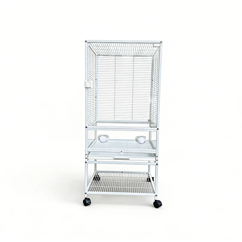 Modern Glass & Stainless Steel Easy to Clean Small Animal Bird Cage with Drawer Style Stool Tray for Parrot Breeding & Living
Modern Glass & Stainless Steel Easy to Clean Small Animal Bird Cage with Drawer Style Stool Tray for Parrot Breeding & Living