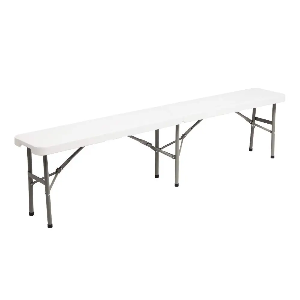 Portable Folding Bench 6 Foot, White Plastic Hdpe Foldable Seat With Sturdy Metal Frame For Picnic Camping Travel, Dining And
Portable Folding Bench 6 Foot, White Plastic Hdpe Foldable Seat With Sturdy Metal Frame For Picnic Camping Travel, Dining And