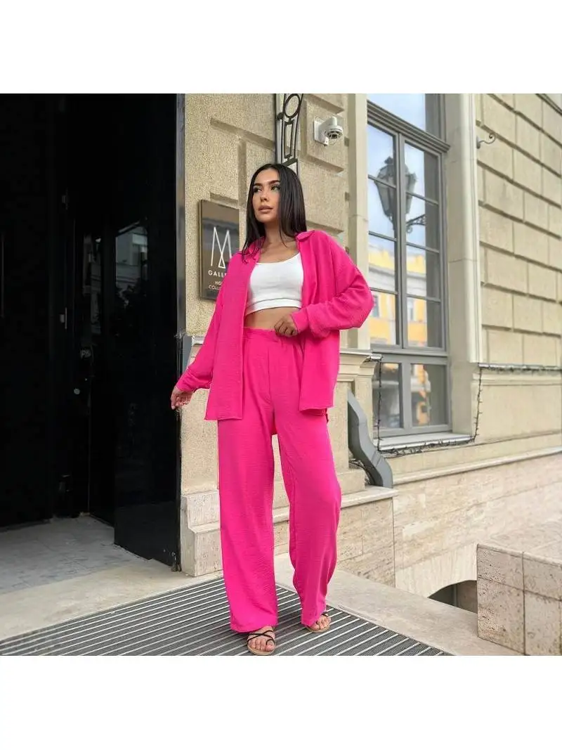 Casual irt And Pants Set Ain Brand Cotton Fabric Collar f Zipper Seven Sve Length Seven Pants Legth Faion Set
Casual irt And Pants Set Ain Brand Cotton Fabric Collar f Zipper Seven Sve Length Seven Pants Legth Faion Set