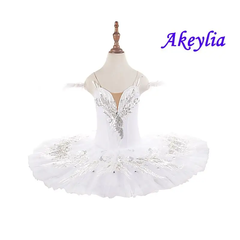 White swan ballet tutu pancake performance pre-professional stage costumes sequins dance wear adult 7 layers BLST20039
White swan ballet tutu pancake performance pre-professional stage costumes sequins dance wear adult 7 layers BLST20039
