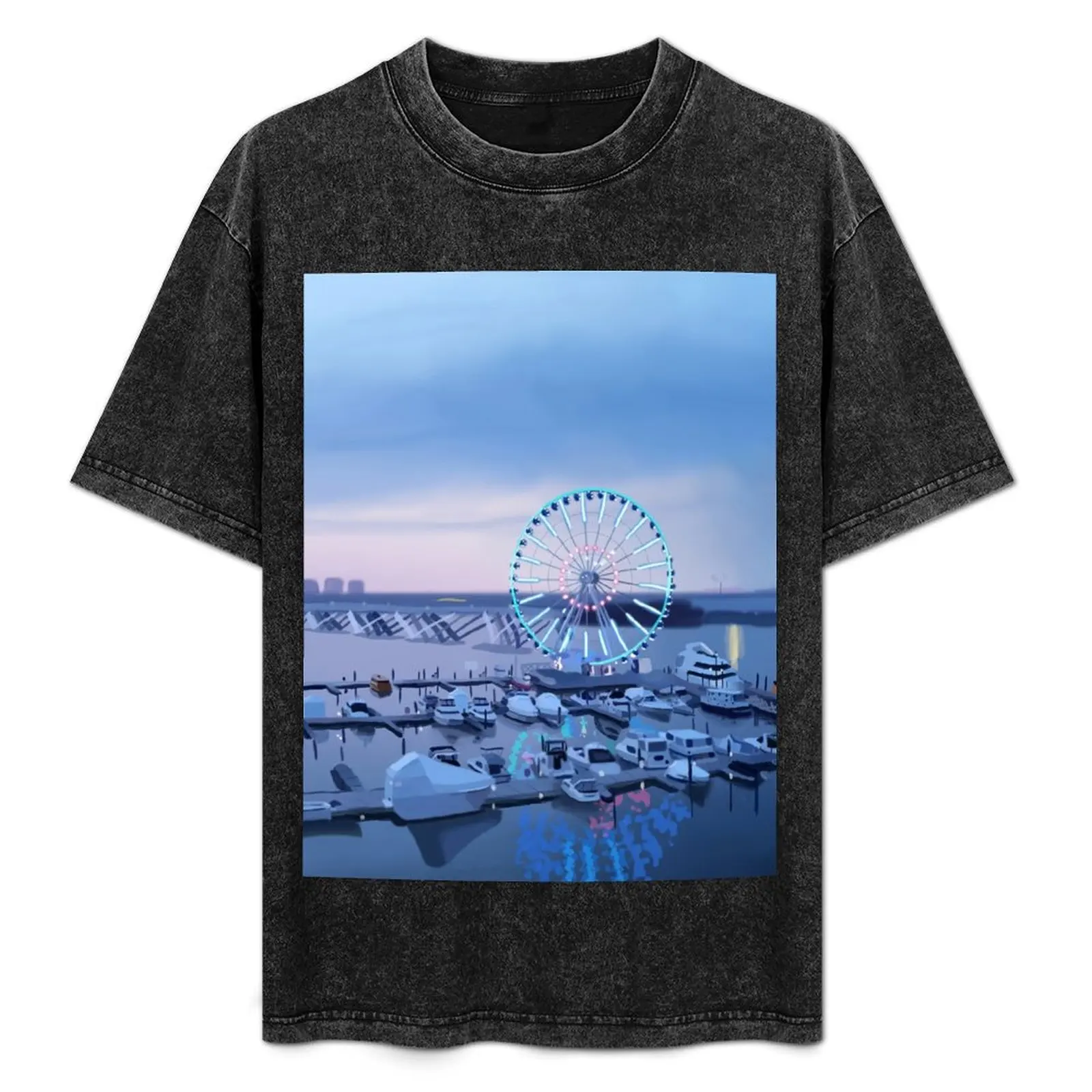 National Harbor digital Painting T-Shirt Basic Solid Color Casual Tee Shirt
National Harbor digital Painting T-Shirt Basic Solid Color Casual Tee Shirt