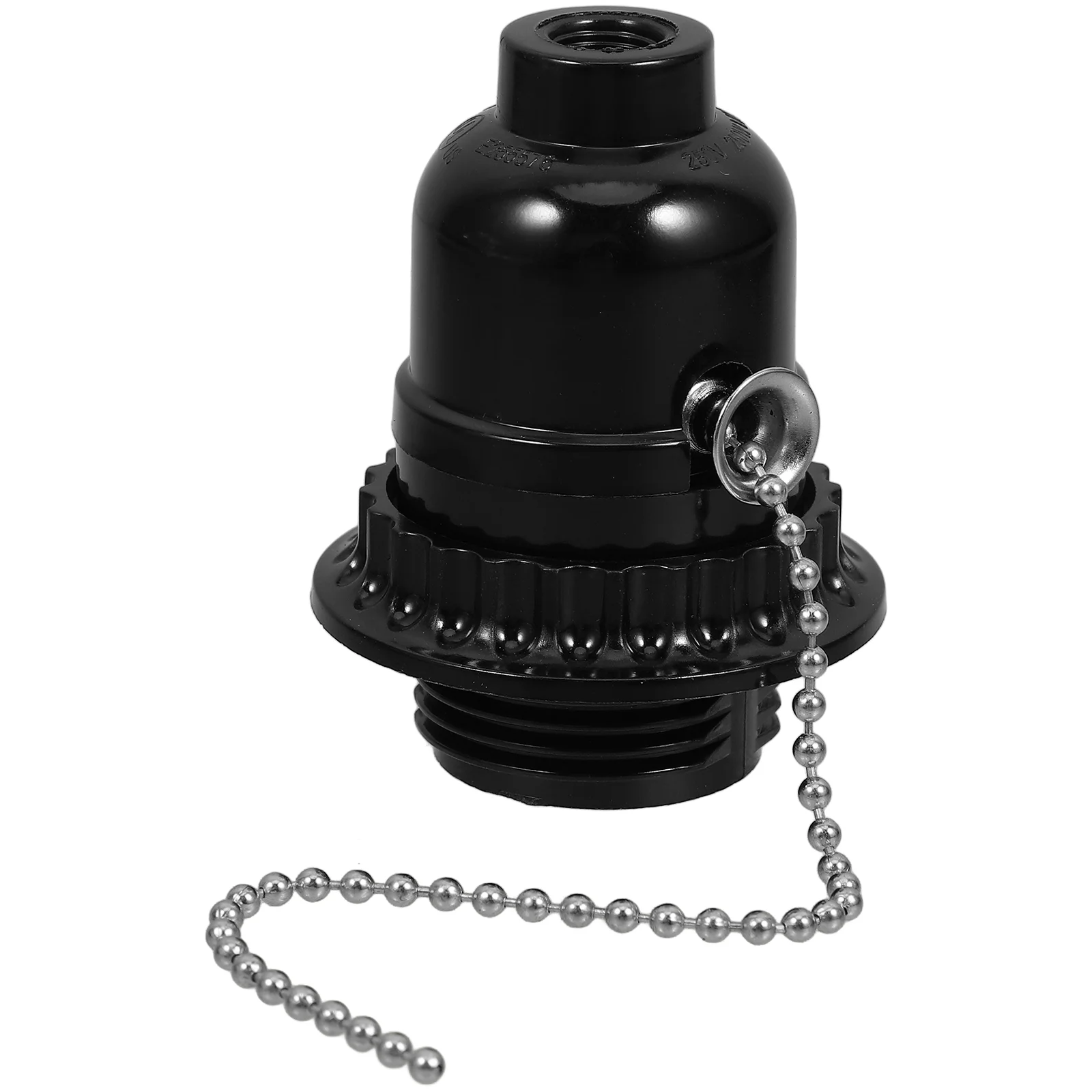 Bakelite Pull Cord Lamp Holder LED Base Head Lampholder with Chain Ceiling Light Abs Fixture Pullswitch
Bakelite Pull Cord Lamp Holder LED Base Head Lampholder with Chain Ceiling Light Abs Fixture Pullswitch
