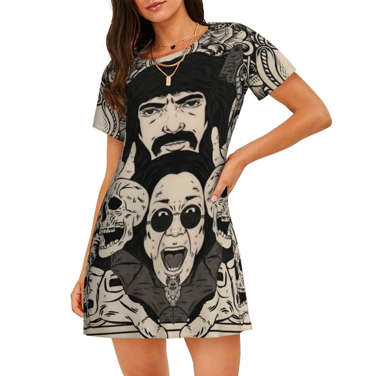 Женская ночная рубашка с коротким рукавом на заказ, крутой черный пуловер Sabbathes, ночная рубашка для сна, ночная рубашка
Женская ночная рубашка с коротким рукавом на заказ, крутой черный пуловер Sabbathes, ночная рубашка для сна, ночная рубашка