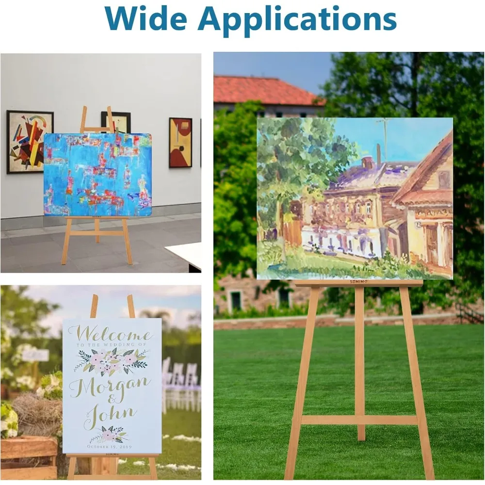 A - Frame Wooden Display Easel - Adjustable Lyre Beechwood Studio Easel Stand Holding Canvas Up to 90",
A - Frame Wooden Display Easel - Adjustable Lyre Beechwood Studio Easel Stand Holding Canvas Up to 90",