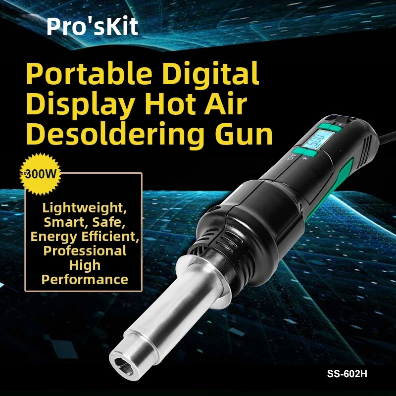 SS-602H Convenient Digital Display Temperature-Controlled Desoldering Station Hot Air Small Electronic Repair Welding Tool
SS-602H Convenient Digital Display Temperature-Controlled Desoldering Station Hot Air Small Electronic Repair Welding Tool