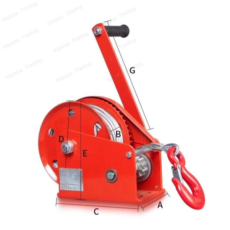 Hand winch two-way self-locking manual winch small hoist traction winch crane
Hand winch two-way self-locking manual winch small hoist traction winch crane