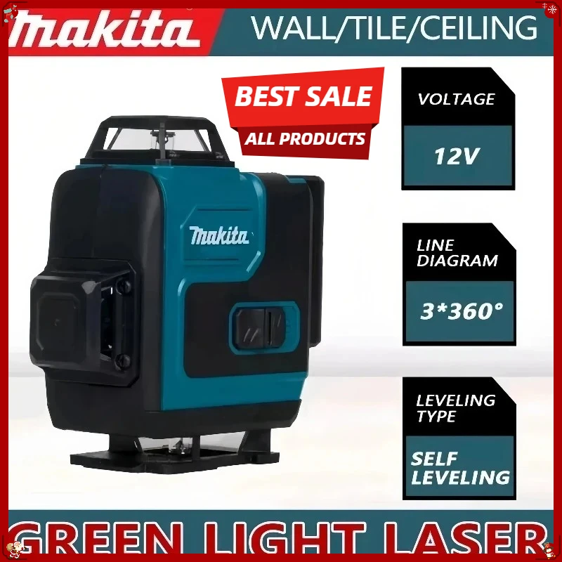 Лазерный уровень Makita 16-линейный, высокоточный, 3D-4D, горизонтальный и вертикальный, зеленый, портативный, с питанием от аккумулятора
Лазерный уровень Makita 16-линейный, высокоточный, 3D-4D, горизонтальный и вертикальный, зеленый, портативный, с питанием от аккумулятора