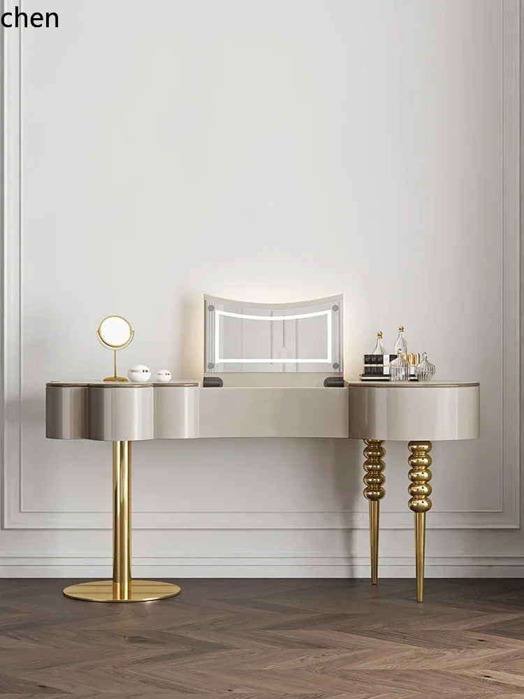 b7- dresser bedroom modern minimalist Internet celebrity premium clamshell dressing table cream style
b7- dresser bedroom modern minimalist Internet celebrity premium clamshell dressing table cream style