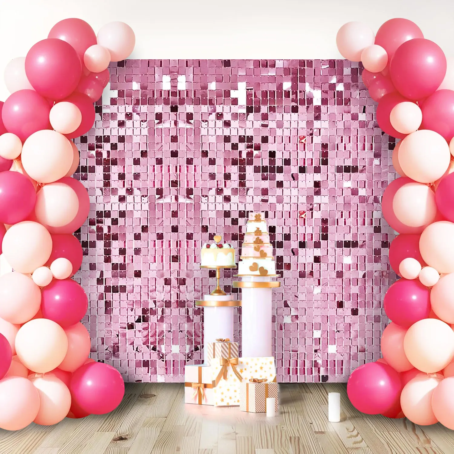 Pink Sequin Backdrop Panel 24/30/36/49PCS,Square Shimmer Photo Background Princess Birthday Anniversary Christmas Party Decor
Pink Sequin Backdrop Panel 24/30/36/49PCS,Square Shimmer Photo Background Princess Birthday Anniversary Christmas Party Decor