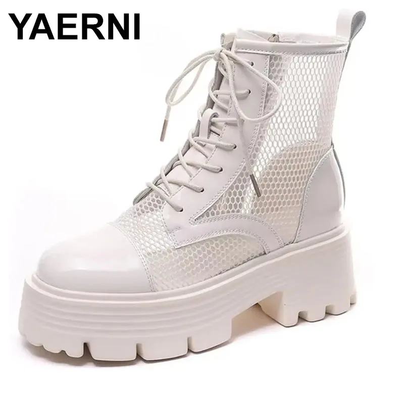 2025 Boots Hollow Women Genuine Leather Summer New Breathable Lace-up Ankle Boots Ladies British Style Sandals
2025 Boots Hollow Women Genuine Leather Summer New Breathable Lace-up Ankle Boots Ladies British Style Sandals