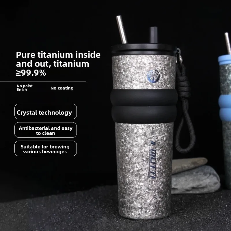 Pure Titanium Insulated Water Bottle with Straw Large Capacity Car Mounted Coffee Ice Dominating Cup for Men And Women
Pure Titanium Insulated Water Bottle with Straw Large Capacity Car Mounted Coffee Ice Dominating Cup for Men And Women