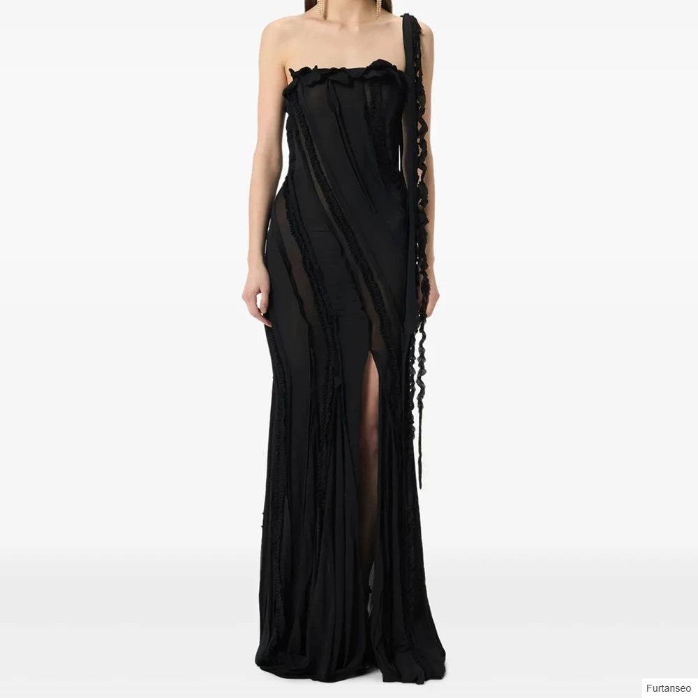 A-line Women's Evening Dresses Floor-length One-shoulder Sleeveless Prom Gown Simple Fashion Ruched Draped Customized Gown
A-line Women's Evening Dresses Floor-length One-shoulder Sleeveless Prom Gown Simple Fashion Ruched Draped Customized Gown