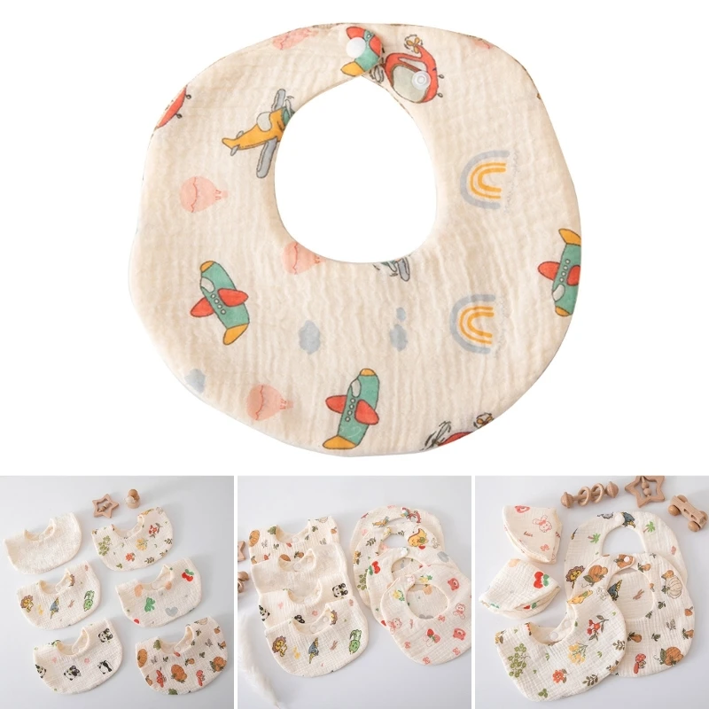 Baby Cotton Bib Cartoon Print Saliva Towel Soft & Absorbent Drooling Bib Newborns Burp Cloth 6-layer for Boy Girls A2UB
Baby Cotton Bib Cartoon Print Saliva Towel Soft & Absorbent Drooling Bib Newborns Burp Cloth 6-layer for Boy Girls A2UB