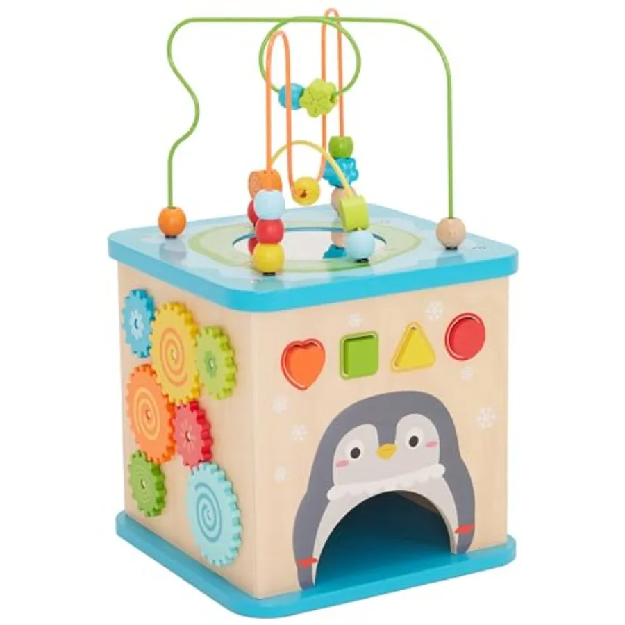 Wooden Activity Cube for Educational Play Natural Wood with Multicolor Accents Enhances Fine Motor Skills and Cognitive Develop
Wooden Activity Cube for Educational Play Natural Wood with Multicolor Accents Enhances Fine Motor Skills and Cognitive Develop