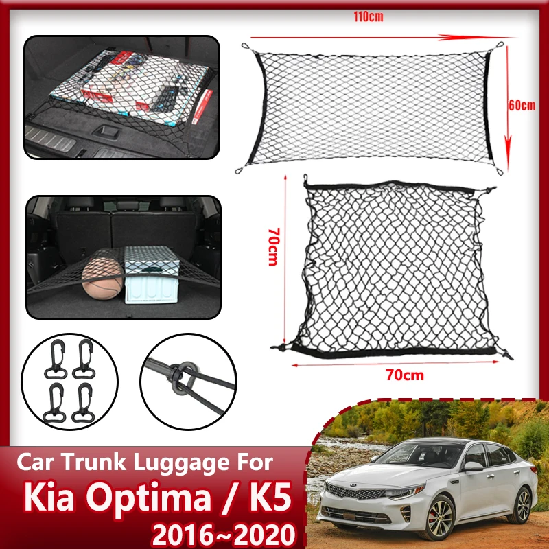 Car Trunk Nets For Kia Optima K5 JF 2016~2020 2018 Car Trunk Luggage Storage Cargo Organiser Hooks Nylon Elastic Net Accessories
Car Trunk Nets For Kia Optima K5 JF 2016~2020 2018 Car Trunk Luggage Storage Cargo Organiser Hooks Nylon Elastic Net Accessories
