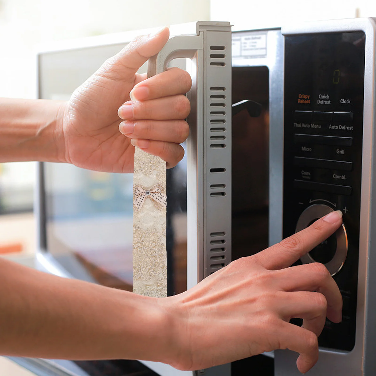 6Pcs Handle Protector for Kitchen Appliances - Premium Lace Cloth Cover for Fridge Microwave Oven Dishwasher Cabinet Anti-Dirt
6Pcs Handle Protector for Kitchen Appliances - Premium Lace Cloth Cover for Fridge Microwave Oven Dishwasher Cabinet Anti-Dirt